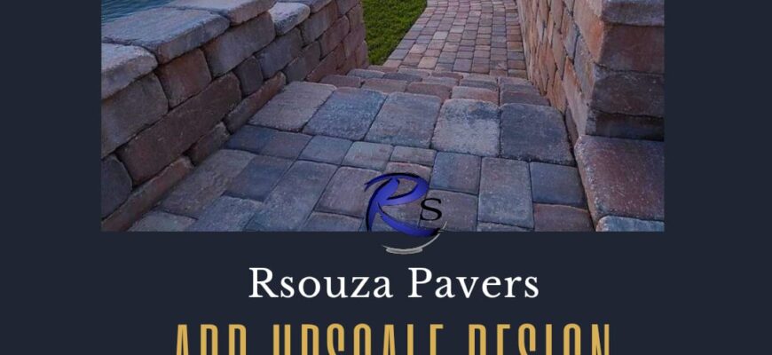 Add upscale design with pavers backyard