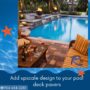 Add upscale design to your pool deck Pavers
