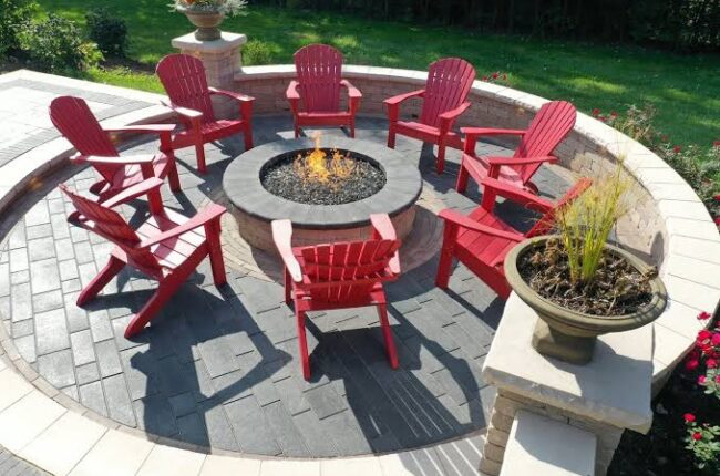 Paver Fire Pit Installation